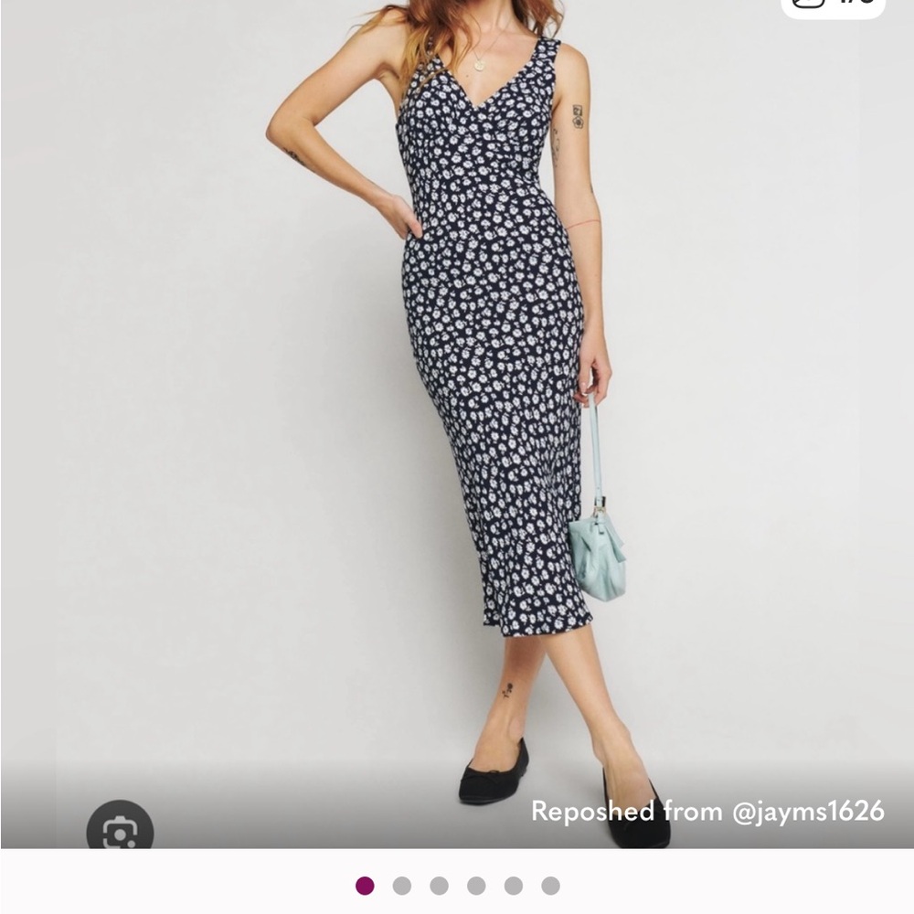 Reformation Beauden Rico Dress size L, practically new